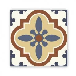 STC Stickers Muraux 6 Stickers à Carreaux De Ciment 15x15cm