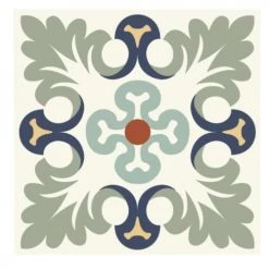 STC Stickers Muraux 6 Stickers Carreaux De Ciment 15x15cm