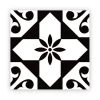 STC Stickers Muraux 6 Stickers Carreaux De Ciment Noir Et Blanc 15x15cm -Papiers peints Soldes 6 stickers carreaux de ciment noir et blanc 15x15cm