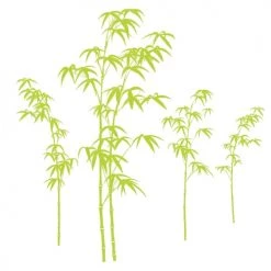STC Stickers Muraux Autocollant Mural Bambou 67x40cm