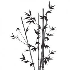 STC Stickers Muraux Autocollant Mural Bambou 78x57,3cm