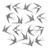 STC Stickers Muraux Autocollant Mural Hirondelles 68x81cm 1 STC Stickers Muraux Autocollant Mural Hirondelles 68x81cm -Papiers peints Soldes autocollant mural hirondelles 68x81cm