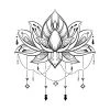 STC Stickers Muraux Autocollant Mural Lotus 20x70 -Papiers peints Soldes autocollant mural lotus 20x70 1