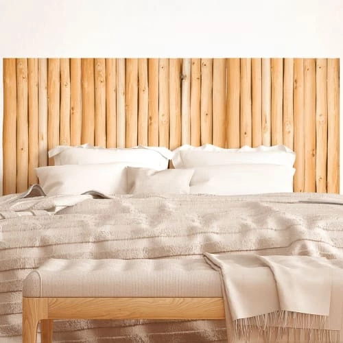 STC Stickers Muraux Autocollant Mural Tête De Lit Rondins 155x70cm 4 STC Stickers Muraux Autocollant Mural Tête De Lit Rondins 155x70cm – Image 2