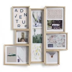 Umbra Pêle-mêle Photos Cadre Edge Multi Wall Frêne Naturel Pour 11 Photos -Papiers peints Soldes cadre edge multi wall frene naturel pour 11 photos 2