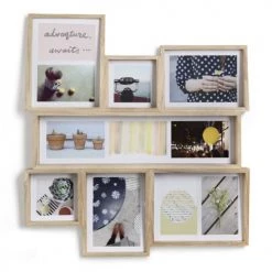 Umbra Pêle-mêle Photos Cadre Edge Multi Wall Frêne Naturel Pour 11 Photos -Papiers peints Soldes cadre edge multi wall frene naturel pour 11 photos 3