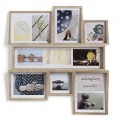 Umbra Pêle-mêle Photos Cadre Edge Multi Wall Frêne Naturel Pour 11 Photos -Papiers peints Soldes cadre edge multi wall frene naturel pour 11 photos 4