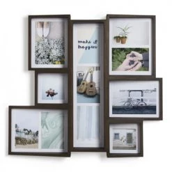 Umbra Pêle-mêle Photos Cadre Edge Multi Wall Noyer Pour 11 Photos -Papiers peints Soldes cadre edge multi wall noyer pour 11 photos 2