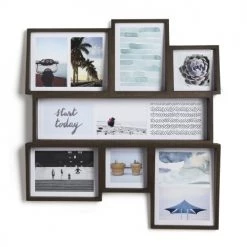 Umbra Pêle-mêle Photos Cadre Edge Multi Wall Noyer Pour 11 Photos -Papiers peints Soldes cadre edge multi wall noyer pour 11 photos 4