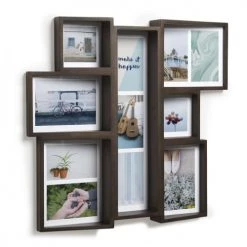 Umbra Pêle-mêle Photos Cadre Edge Multi Wall Noyer Pour 11 Photos -Papiers peints Soldes cadre edge multi wall noyer pour 11 photos 5