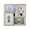 EMDE Cadres Et Albums Photos Cadre Multivues Liserés 4 Photos En Bois Blanc