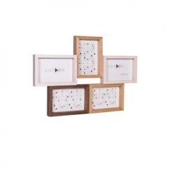 Ceanothe Cadres Et Albums Photos Cadre Photo Multivues 5 Vues Bois Reconstitué 45x31,5 -Papiers peints Soldes cadre photo multivues 5 vues bois reconstitue 45x31 5 2