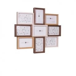 Ceanothe Cadres Et Albums Photos Cadre Photo Multivues 9 Vues Bois Reconstitué 50x45 -Papiers peints Soldes cadre photo multivues 9 vues bois reconstitue 50x45 5