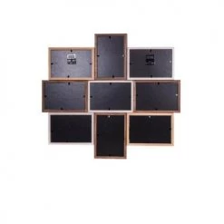 Ceanothe Cadres Et Albums Photos Cadre Photo Multivues 9 Vues Bois Reconstitué 50x45 -Papiers peints Soldes cadre photo multivues 9 vues bois reconstitue 50x45 6