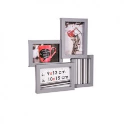 Ceanothe Cadres Et Albums Photos Cadre Photo Multivues Gris 4 Photos Pvc Rigide -Papiers peints Soldes cadre photo multivues gris 4 photos pvc rigide 3