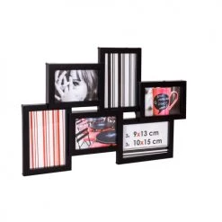 Ceanothe Cadres Et Albums Photos Cadre Photo Multivues Noir 6 Photos Pvc Rigide -Papiers peints Soldes cadre photo multivues noir 6 photos pvc rigide 2