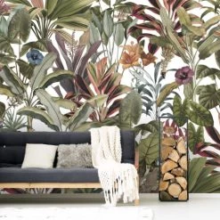 Art For The Home Papiers Peints Fresque Panoramique Botanique Léonie Multicolore 300x280cm
