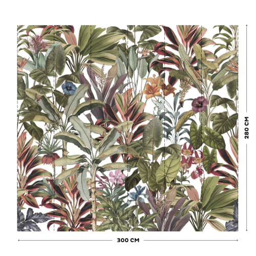 Art For The Home Papiers Peints Fresque Panoramique Botanique Léonie Multicolore 300x280cm 6 Art For The Home Papiers Peints Fresque Panoramique Botanique Léonie Multicolore 300x280cm – Image 4