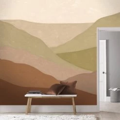 Art For The Home Papiers Peints Fresque Panoramique Paysage De Dunes Marron 280x300cm