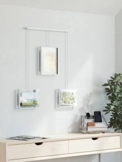 Umbra Cadres Et Albums Photos Jeu De 3 Cadres 10x15 Et 13x18 Suspendus Métal Blanc -Papiers peints Soldes jeu de 3 cadres 10x15 et 13x18 suspendus metal blanc 3