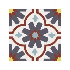 Toilinux Stickers Muraux Lot De 6 Stickers à Carreaux De Ciment 15 X 15 Cm