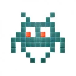 Fenel & Arno Stickers Muraux Mosaïque Invaders En Verre Bleu Turquoise