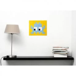 Papiers peints Soldes -Papiers peints Soldes mosaique invaders en verre jaune 1