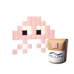 Fenel & Arno Stickers Muraux Mosaïque Invaders En Verre Rose -Papiers peints Soldes mosaique invaders en verre rose 13