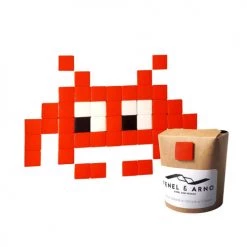 Fenel & Arno Stickers Muraux Mosaïque Invaders En Verre Rouge -Papiers peints Soldes mosaique invaders en verre rouge 10