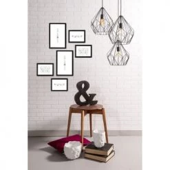 Ceanothe Pêle-mêle Photos Mur De Cadres Easy Noir Résine Recyclée -Papiers peints Soldes mur de cadres easy noir resine recyclee 2