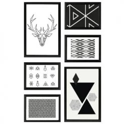 Ceanothe Pêle-mêle Photos Mur De Cadres Easy Noir Résine Recyclée