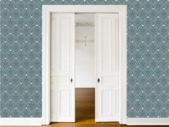 Le Grand Cirque Papiers Peints Papier Peint Adhésif Gatsby Bleu Orage 80cmx2m50