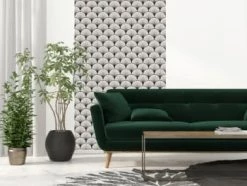 Le Grand Cirque Papiers Peints Papier Peint Adhésif Seigaiha Havane 60cmx2m50 -Papiers peints Soldes papier peint adhesif seigaiha noir 60cmx2m50