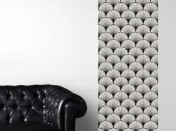 Le Grand Cirque Papiers Peints Papier Peint Adhésif Seigaiha Noir 60cmx2m50 -Papiers peints Soldes papier peint adhesif seigaiha noir 60cmx2m50 3