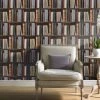 Hexoa Papiers Peints Papier Peint Bibliothèque 53x840cm -Papiers peints Soldes papier peint bibliotheque 53x840cm