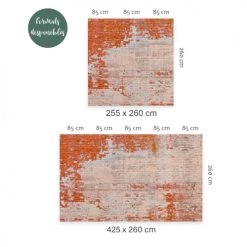 Yeda Design Papiers Peints Papier Peint Brique Rouges Anciennes 255x260 -Papiers peints Soldes papier peint brique rouges anciennes 255x260 3