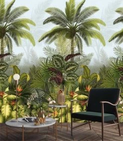 Hexoa Papiers Peints Papier Peint Decor Tropical Fleuri 53x840cm