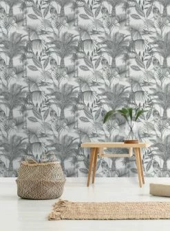 Hexoa Papiers Peints Papier Peint Girafe Dans La Jungle 53x1000cm