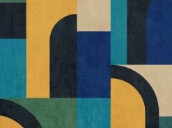 Hexoa Papiers Peints Papier Peint Graphique Blue Block 53x840cm 6 Hexoa Papiers Peints Papier Peint Graphique Blue Block 53x840cm -Papiers peints Soldes papier peint graphique blue block 53x840cm 1