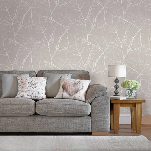 Superfresco Easy Papiers Peints Papier Peint Innocence Taupe 1005x52cm 5 Superfresco Easy Papiers Peints Papier Peint Innocence Taupe 1005x52cm – Image 3