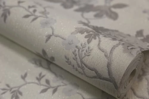 Julien MacDonald Papiers Peints Papier Peint Intissé Brillant Exotica écru Argent 1005x52cm 6 Julien MacDonald Papiers Peints Papier Peint Intissé Brillant Exotica écru Argent 1005x52cm – Image 4