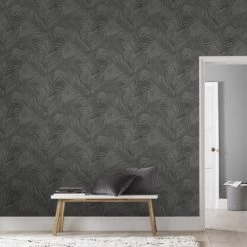 Superfresco Easy Papiers Peints Papier Peint Intissé Feuilles D'été Gris 1005x52cm -Papiers peints Soldes papier peint intisse feuilles d ete gris 1005x52cm 2