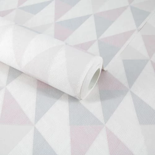 Superfresco Easy Papiers Peints Papier Peint Intissé Geo Losanges Lin Rose 1005x52cm 5 Superfresco Easy Papiers Peints Papier Peint Intissé Geo Losanges Lin Rose 1005x52cm – Image 3
