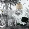 Maisons Du Monde Papiers Peints Papier Peint Intissé Imprimé Jungle Noir Et Blanc 300x350 -Papiers peints Soldes papier peint intisse imprime jungle noir et blanc 300x350 1000 14 34 223853 3