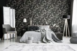 Superfresco Easy Papiers Peints Papier Peint Intissé Oiseaux Japonais Noir Vert 1005x52cm -Papiers peints Soldes papier peint intisse oiseaux japonais noir vert 1005x52cm 2