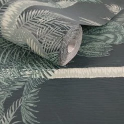 Boutique Papiers Peints Papier Peint Intissé Palmiers Exotiques Vert 1005x52cm -Papiers peints Soldes papier peint intisse palmiers exotiques vert 1005x52cm 3