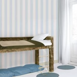 Superfresco Easy Papiers Peints Papier Peint Intissé Rayures Bleu, Blanc 1005 X 52cm -Papiers peints Soldes papier peint intisse rayures bleu blanc 1005 x 52cm 1