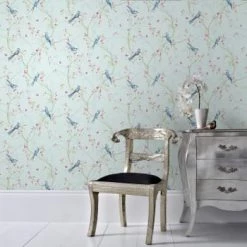 Superfresco Easy Papiers Peints Papier Peint Intissé Chant Du Rossignol Violet 1005x52cm -Papiers peints Soldes papier peint intisse rossignol vinyle bleu rose 1005x52cm 5