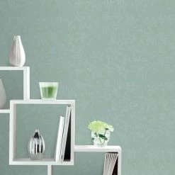 Superfresco Easy Papiers Peints Papier Peint Intissé Tourbillon De Feuilles Vert 1005x52cm