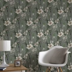 Superfresco Easy Papiers Peints Papier Peint Jardins De Paradis Gris 1005x52cm -Papiers peints Soldes papier peint jardins de paradis gris 1005x52cm 2